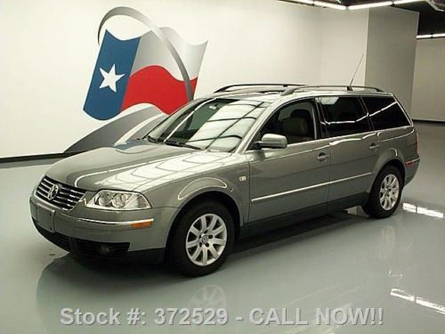 2003 volkswagen passat wagon 5spd leather sunroof 49k!! texas direct auto