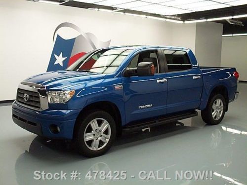 2007 toyota tundra ltd crewmax 4x4 leather sunroof 63k texas direct auto