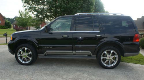 2003 lincoln navigator black ultimate pkg 4wd 22&#034;  roush wheels 3&#034; lift kit