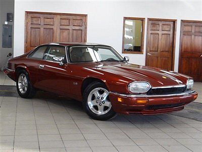 1995 jaguar xjs coupe maroon/tan lthr only 72k miles wood-trim 4.0l i6 clean car