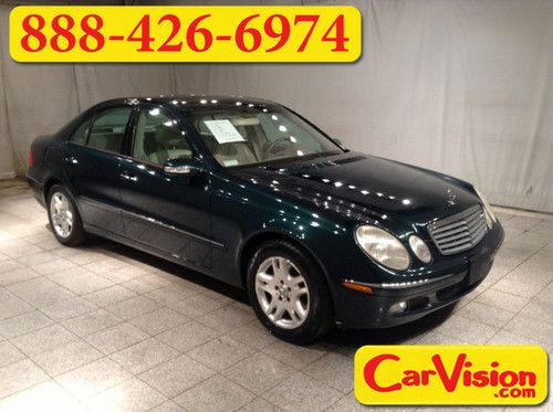 03 mercedes-benz e320 4 door v6 3.2l rwd a/c leather heated seats moonroof green