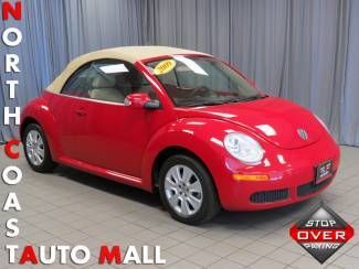 2009(09) volkswagen new beetle s convertible beautiful red! clean! save huge!!!