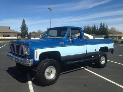 1976 chevy 3/4 ton 4x4 rust free with upgrades