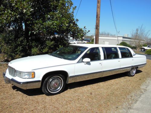 1993 cadillac fleetwood 6 door 9 passenger limo no reserve