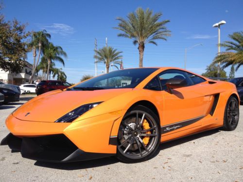 Superleggera lp570 arancio borealis big wing carbon fiber navigation