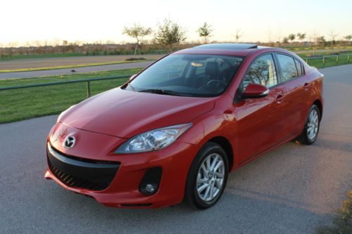 2013 mazda 3 2.0 sedan w/skyactive navigation leather sunroof - free shipping