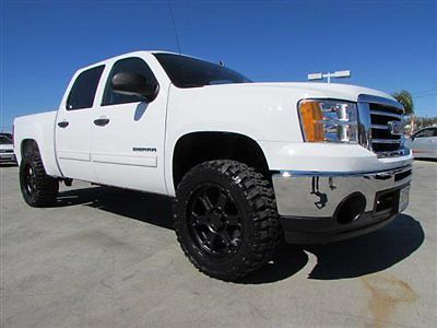 2012 gmc sierra 1500 crew cab white new lift rims tires