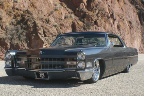 1966 cadillac deville bagged slammed 22&#034; rims stereo system 472 engine nice ride