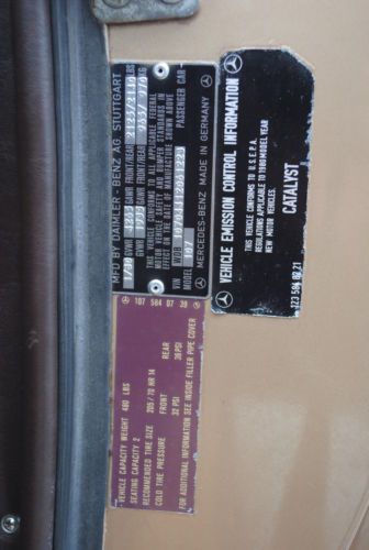 1980 MERCEDES SL450, AUT TRANS, 4.5L V8, SOFT & HARD TOP, NO RUST, NO RESERVE., image 40