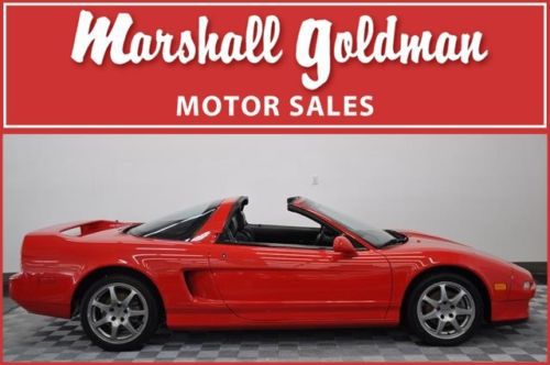 1995 acura nsx-t in red with black 48,848 miles removable targa top
