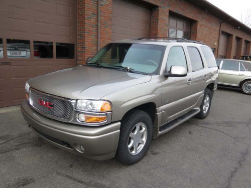 2002 gmc yukon denali awd 1 owner low miles  loaded excellent condition