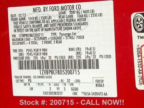 2013 FORD MUSTANG GT/CS 5.0 AUTO LEATHER XENONS 24K MI TEXAS DIRECT AUTO, US $29,780.00, image 11