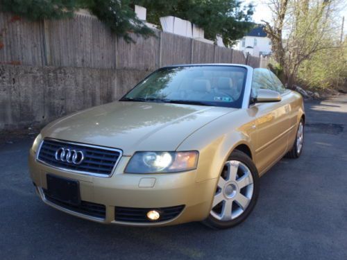 Audi a4 1.8t fwd convertible xenon heated leather clean autocheck no reserve