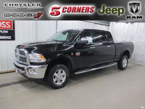 2012 black dodge ram 2500 laramie mega cab - leather, sunroof, nav, 49k