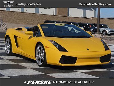 07 lamborghini gallardo spider only 3k miles navigation back up camera carbon fi