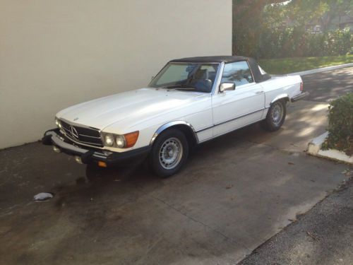 1983 mercedes benz 380sl florida convertible car with soft &amp; hard tops