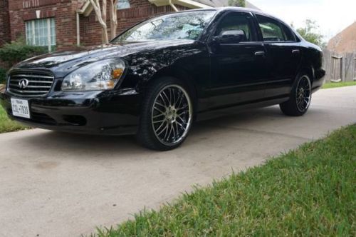 2004 infiniti q45 low low miles!!!!!!! black on black!! with xix rims!!
