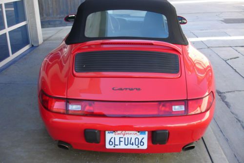 Porsche 993 cabriolet 1996 last of air cooled 6 speed low miles
