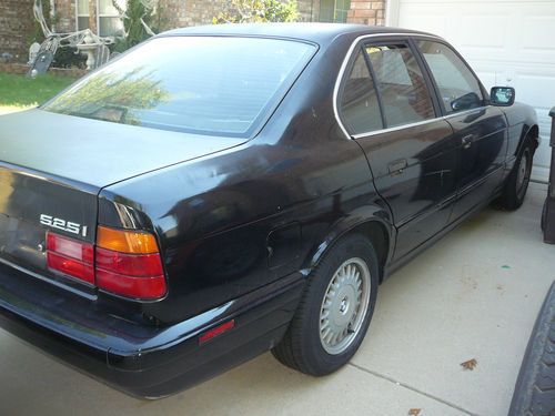 1993 bmw 525i black strong engine needstransmission &amp; starter great for parts