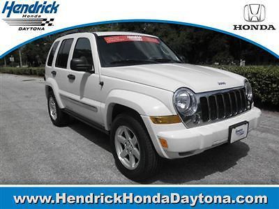 4dr limited jeep liberty limited suv automatic gasoline 3.7l v6 mpi stone white