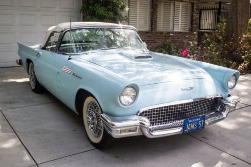 1957 ford thunderbird convertible 2 door t-bird, rare classic, collectible