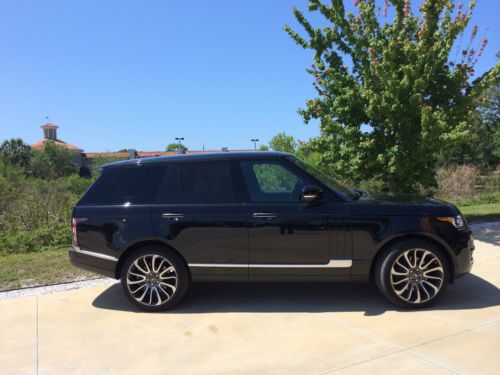 2014 range rover autobiography 1500 miles black/black loaded