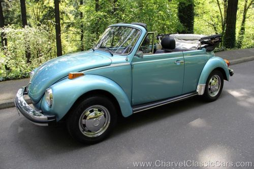 1979 vw super beetle convertible - 43,000 miles! beautiful! see video