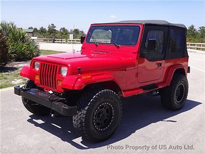 1995 jeep wrangler se yj 4x4 a/c automatic 4.0l inline 6 cylinder new soft top