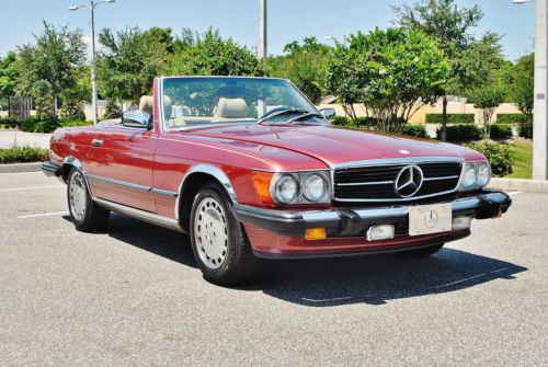 Just stunning original 1989 mercedes 560 sl convertible low miles super sweet