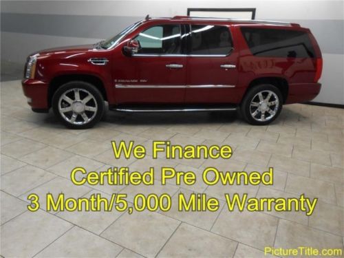 08 escalade esv awd gps navi tv dvd sunroof camera certified we finance texas