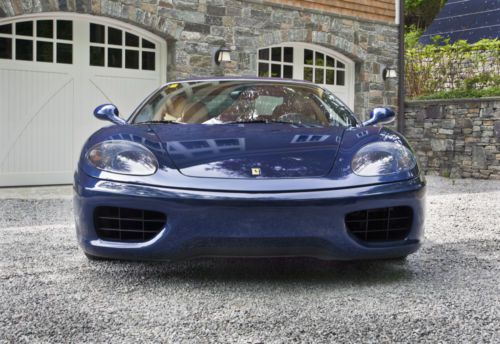 2003 ferrari 360 f1 excellent condition, tour de france blue, major service