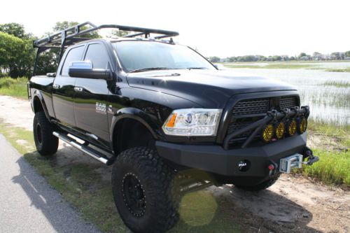 2014 Dodge Ram 2500 Cummins 6.7L Turbo Diesel Lifted 4x4 Winch Heavy Duty Black, US $57,500.00, image 22