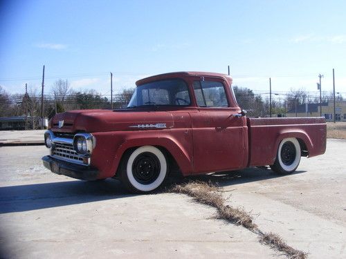 1960 ford f100 pick up truck rat hot rod custom lowered wide whites ratrod