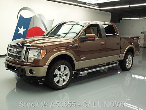 2011 ford f150 lariat crew 4x4 ecoboost v6 leather 63k texas direct auto
