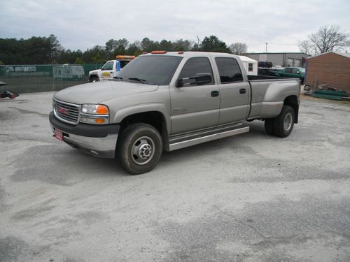 2002 gmc sierra 3500 duramax diesel crew cab 6 speed 79k no reserve!!!!!