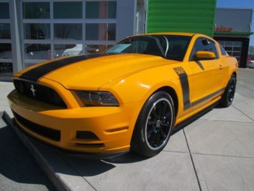 Boss 302 new track key roush exhaust 5.0 coupe recaro seats yellow clear title