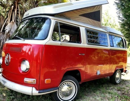 70 vw camper westfalia campmobile bus van poptop popup bay window rv restored