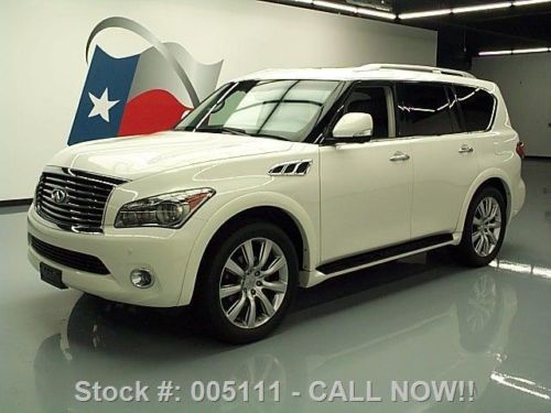 2011 infiniti qx56 theater 4x4 sunroof nav dvd 22&#039;s 41k texas direct auto