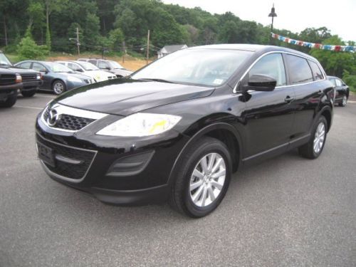 2010 mazda cx-9 auto 3.7l v6 awd tcs leather 3rd row seat rear a/c 42k black