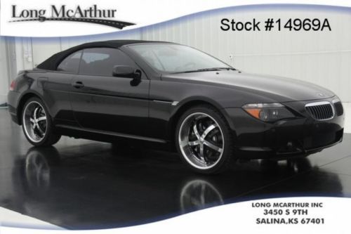 05 645ci v8 20in kurv wheels navigation convertible dual climate cruise