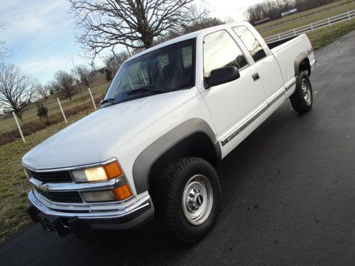 1998 silverado 2500 4x4 ext cab swb 3/4 ton 6.5l turbo diesel 1-owner all power