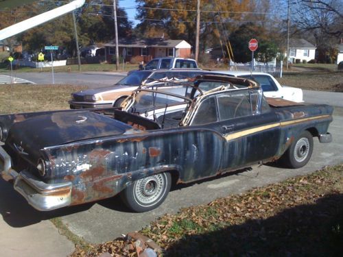1957 Ford Fairlane 500 Sunliner Convertible Project, US $3,000.00, image 6