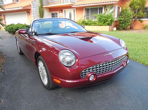 2004 ford thunderbird convertible 39k miles  40 pictures cleanest t-bird