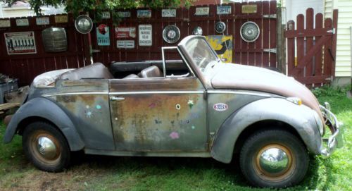 1958 vw beetle convertible volkswagen classic rat rod head turning convertible