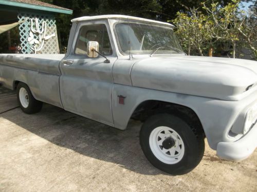 64 chevy c-10 pickup - strong 283 v8 original motor and tranny-drive it home!!