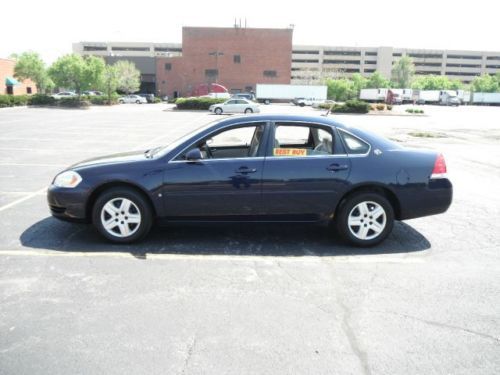 2007 chevrolet impala ls chevy sedan blue