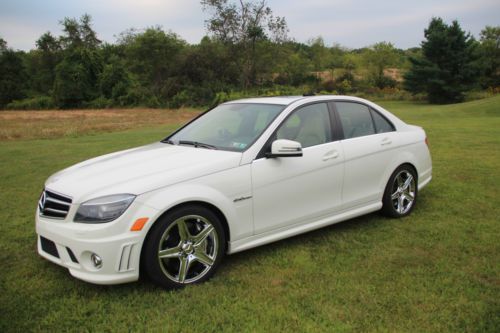 White 2010 c63 amg