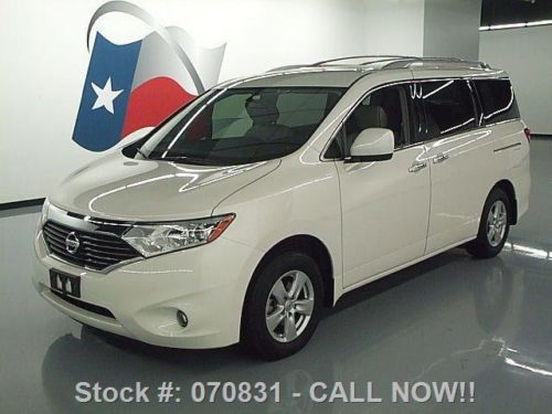 2013 nissan quest 3.5 sv 7pass htd leather rear cam 14k texas direct auto