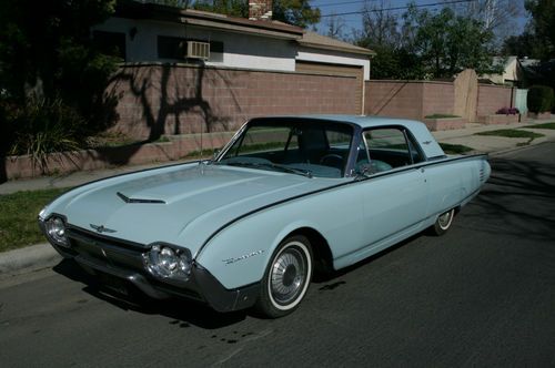 1961 ford thunderbird blac platecalifornia car