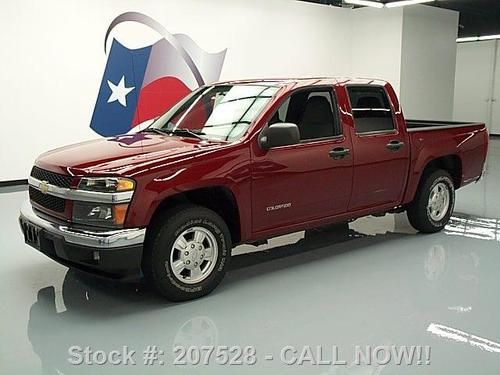 2004 chevy colorado crew z85 auto 6-pass bedliner 48k! texas direct auto